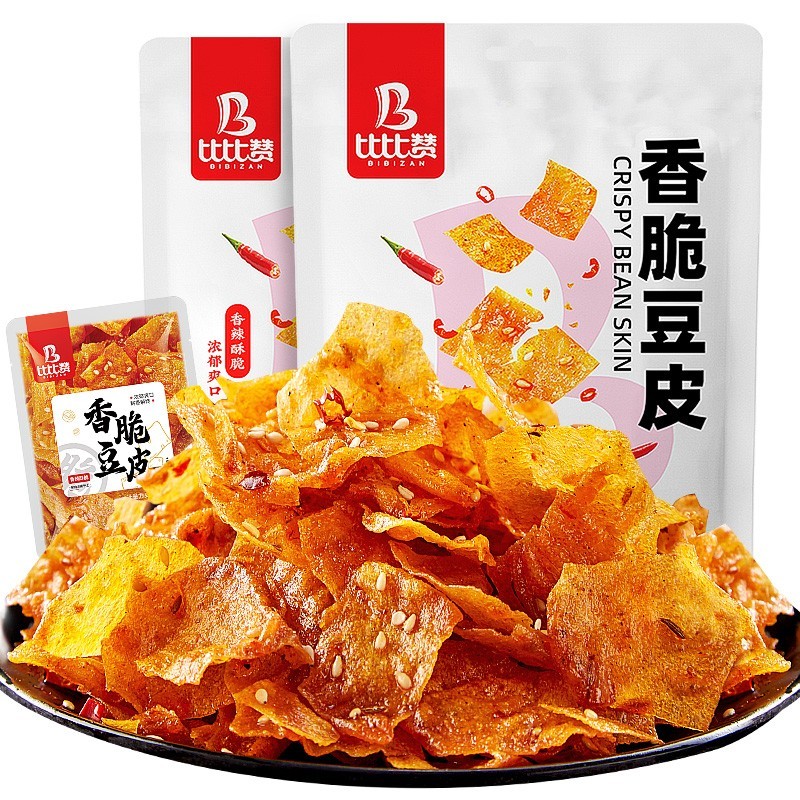 比比赞（BIBIZAN） 香脆豆皮辣条麻辣味小零食网红解馋小吃休闲食品【选】 比比赞香脆豆皮 200g