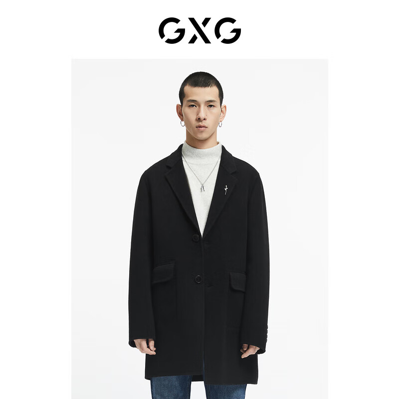 GXG男装【生活系列】21年冬季新款商场同款重塑系列黑色长款大衣轻商务 黑色 180/XL使用感如何?