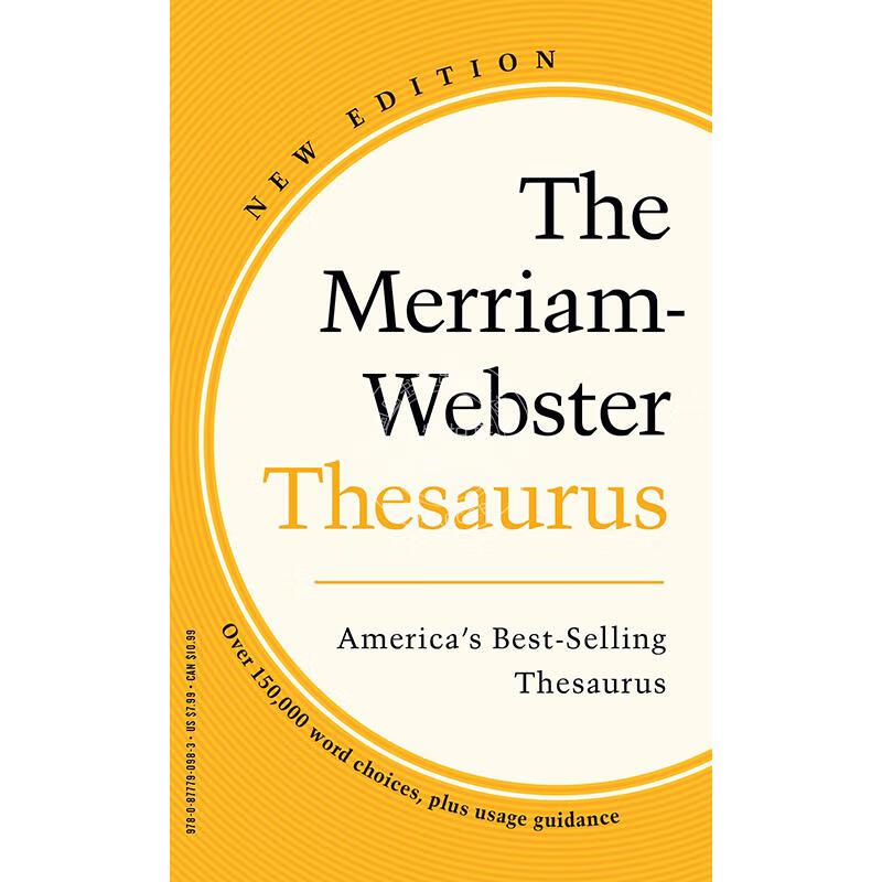 现货 韦小黄 韦氏同义反义词典 英文原版 The Merriam-Webster Thesaurus