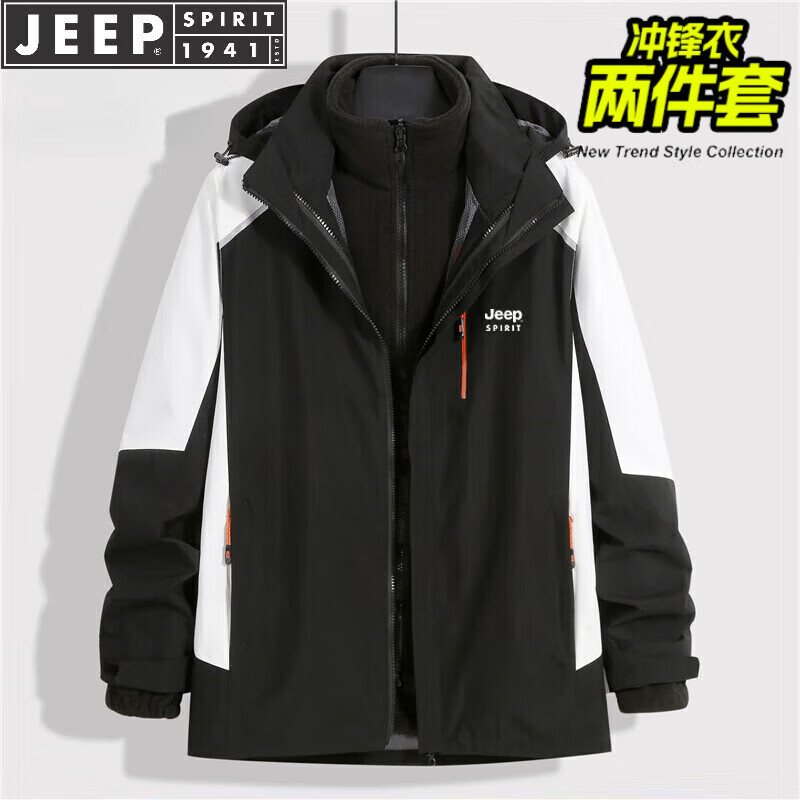 ���ڲ�����JEEP SPIRIT���ճ������ʿ�������׼п˳������»�������˶�����һ��ɽ�� �ڰ�ɫ XL(����145-160��)