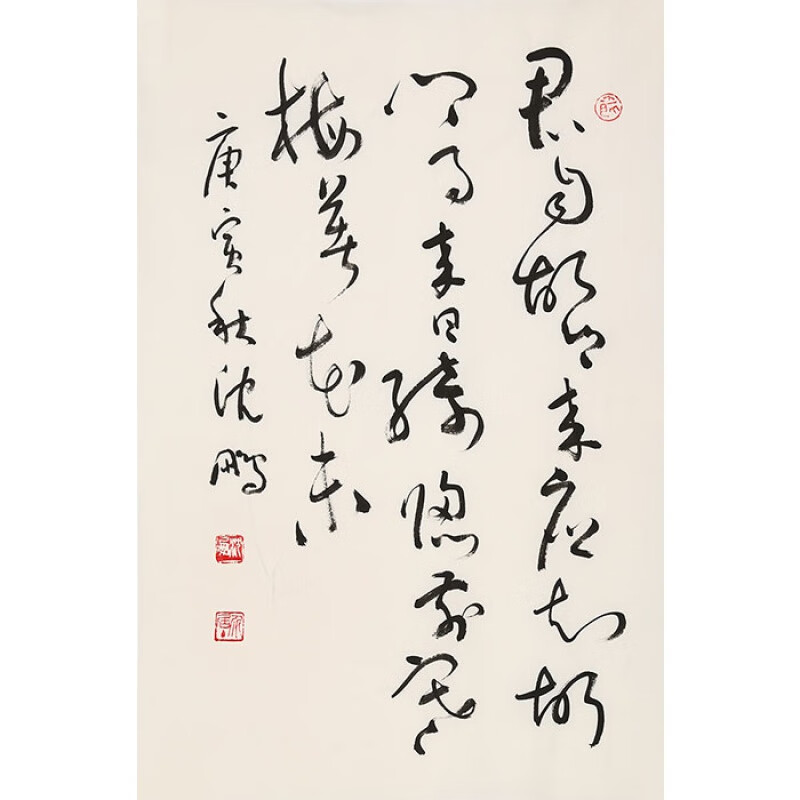 名家沈鹏书法二尺竖幅书画草书作品纯手绘大师精品名人字画收藏纯手绘