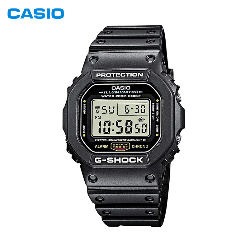 CASIO 卡西欧 G-SHOCK 经典系列 头文字D 运动手表 DW-5600E-1V