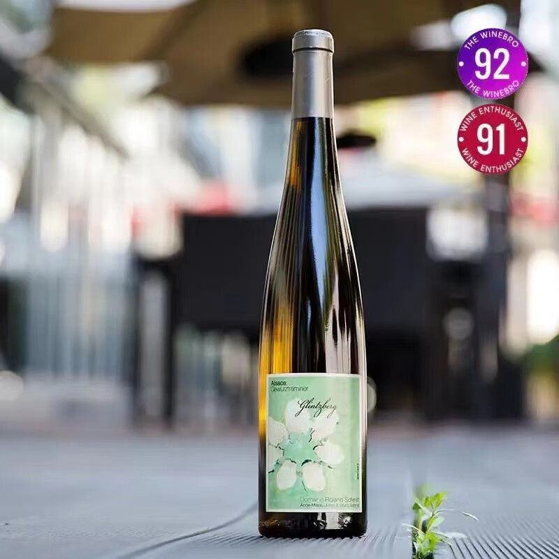 礼来山庄法国名庄原瓶进口阿尔萨斯琼瑶浆半干白葡萄酒750ml玫瑰荔枝