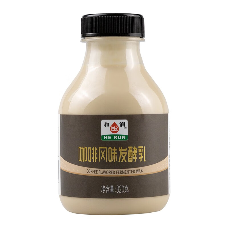 和润 低温酸奶酸牛奶 风味发酵乳 320g*1瓶 咖啡饮品 益生菌 早餐 生鲜
