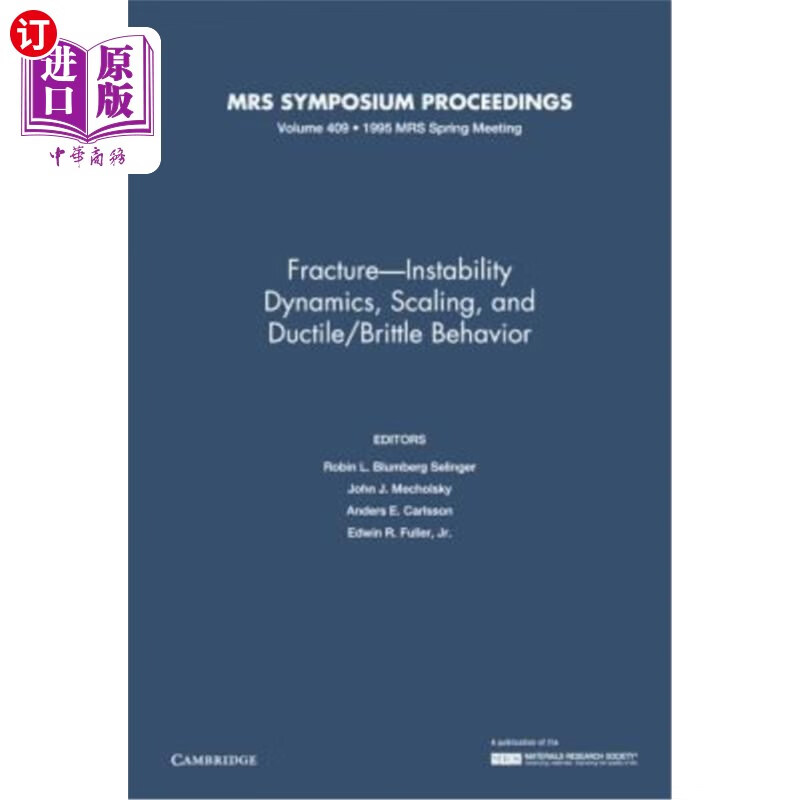 海外直订fracture-instability dynamics, scaling and ductile