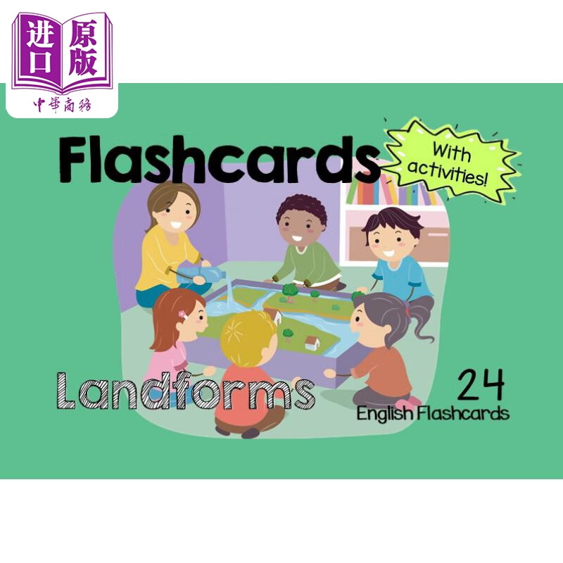 cards 幼儿英语启蒙抽认卡系列 地貌(配教学活动) landforms(with