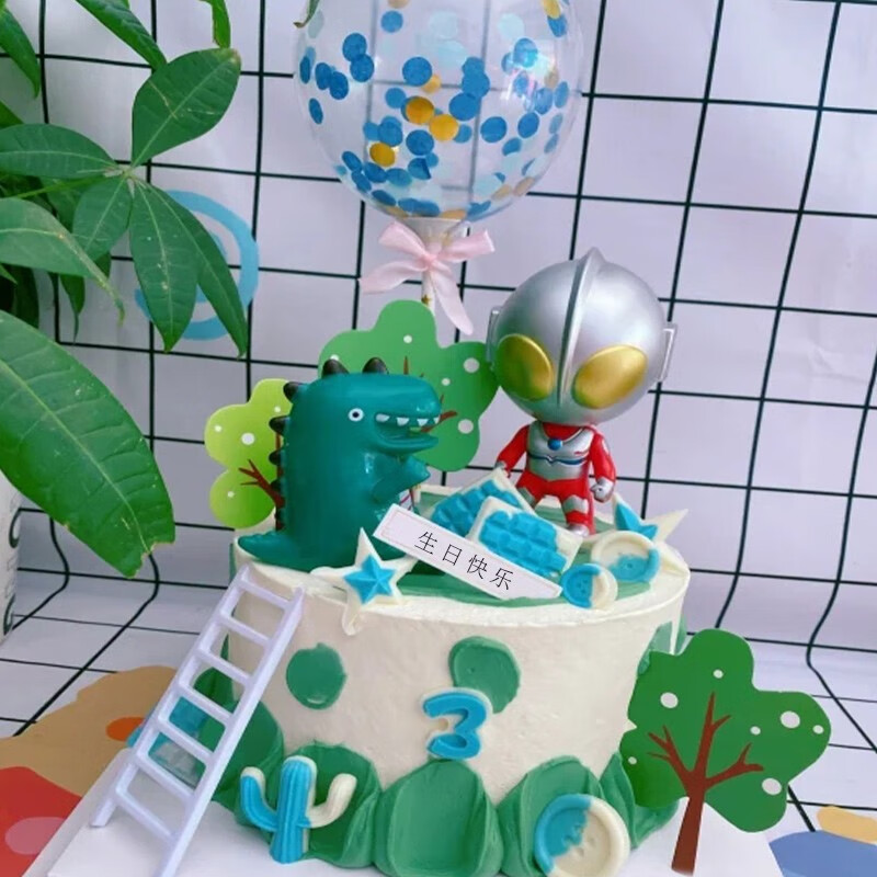 芙瑞多儿童生日蛋糕奥特曼玩偶创意送男孩女孩蛋糕全国配送同城配送