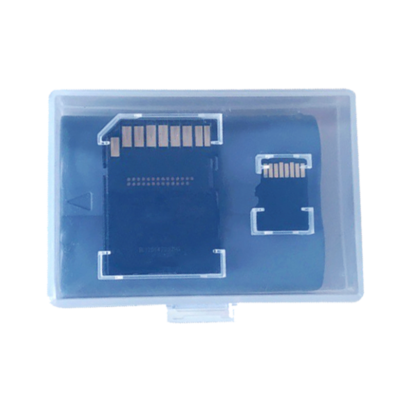 早行客 微单反相机电池盒佳能索尼富士FW50 NP-W235 LPE6 EL15 LPE12收纳透明保护盒(SD卡+存储卡)大小两个装