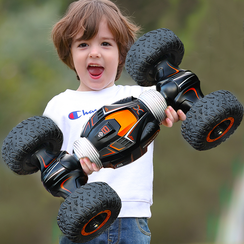 六一儿童节礼物61儿童遥控汽车变形四驱攀爬扭变电动赛车模型玩具男孩3-8岁