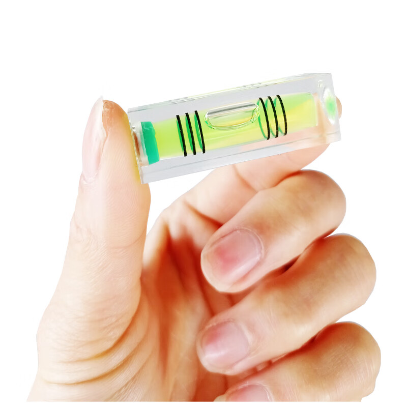 鑫洪五金水平尺水泡大水准管水珠支架 1个绿色水泡15x15x44mm