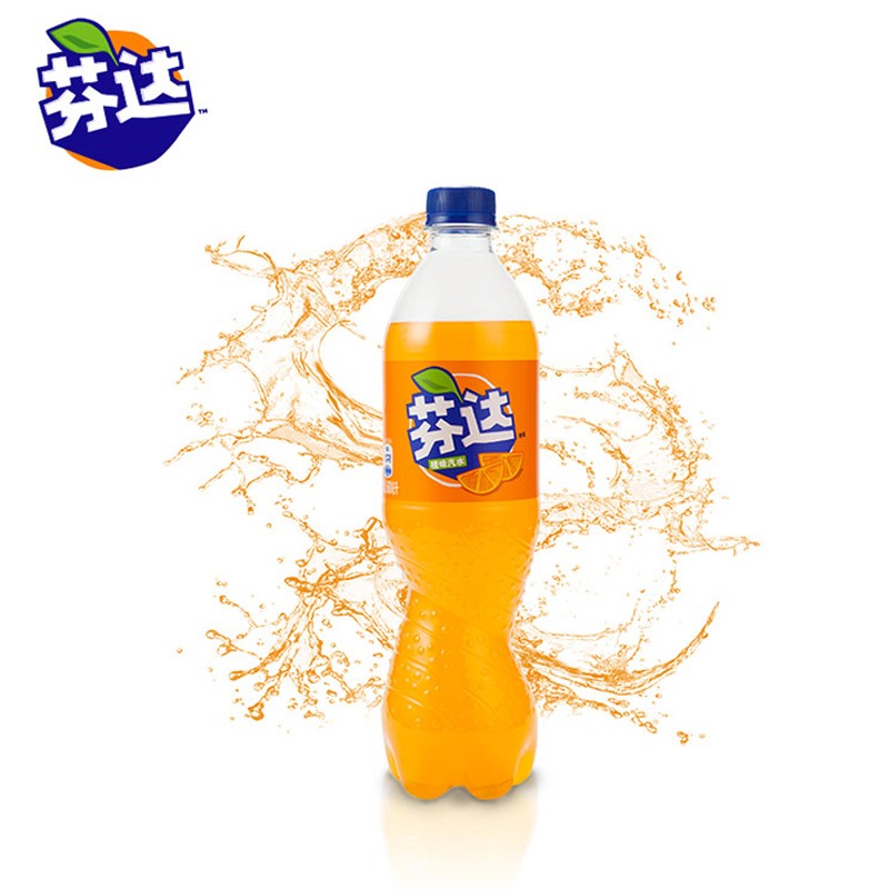 芬达 fanta 橙味汽水 碳酸饮料 500/600ml*24瓶 整箱装 可口可乐出品