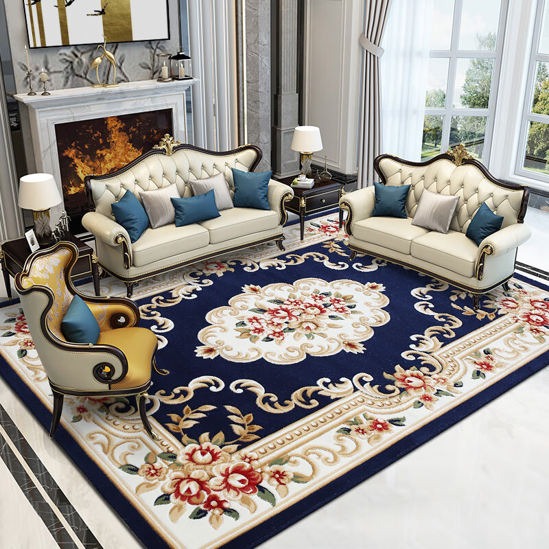 东升地毯 3D立体雕花 新西兰羊毛混纺欧式茶几客厅沙发卧室大地毯 019122 200cm*280cm