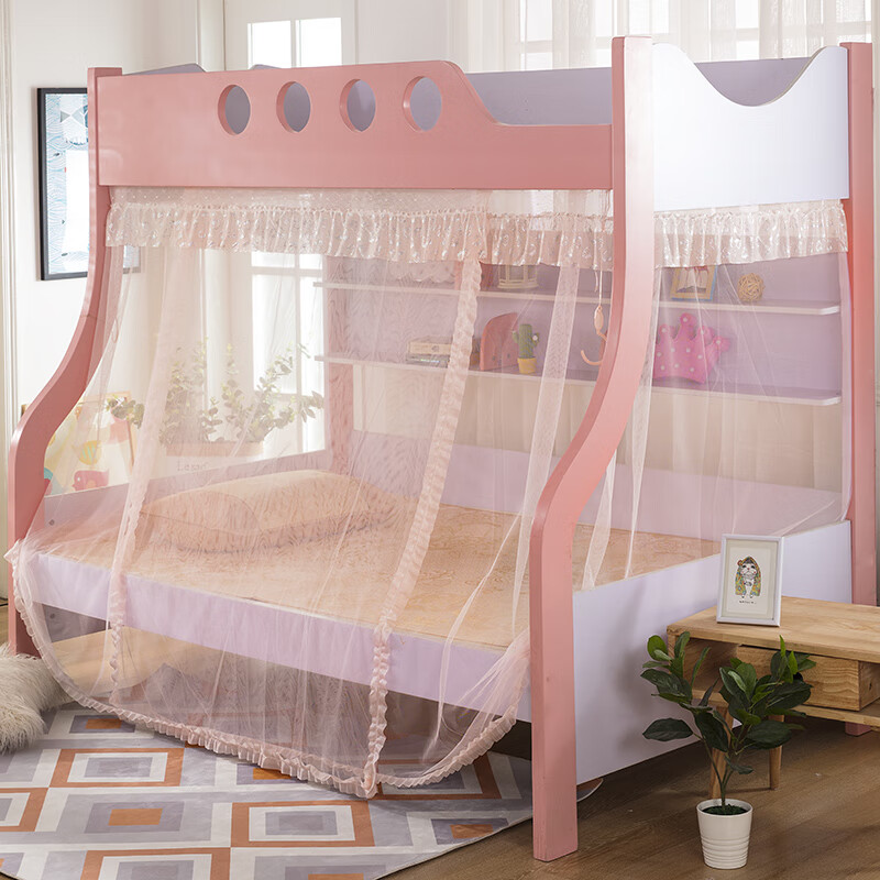 禧愿子母床蚊帐1.5米下铺1.