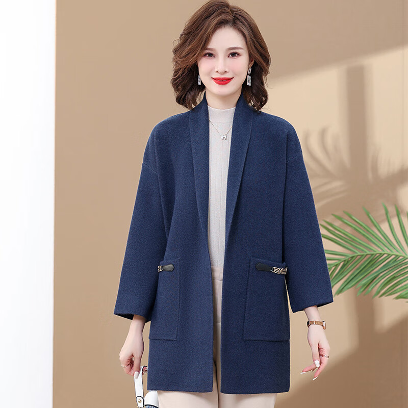 耕衣设喜红色大衣结婚嫁女妈妈冬装服婆婆结婚宴礼服外套女大码秋冬季