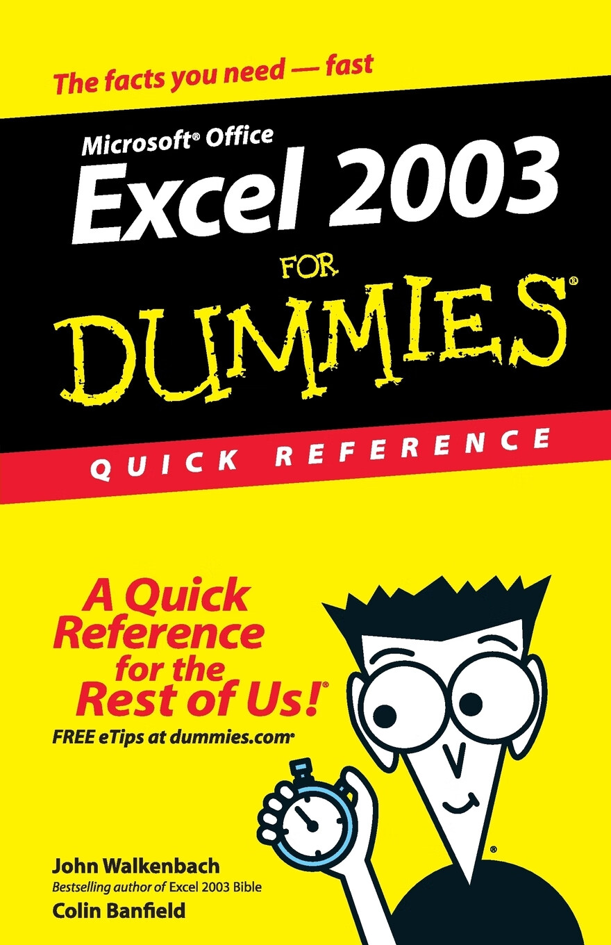 【预售 按需印刷】excel 2003 for dummies qref