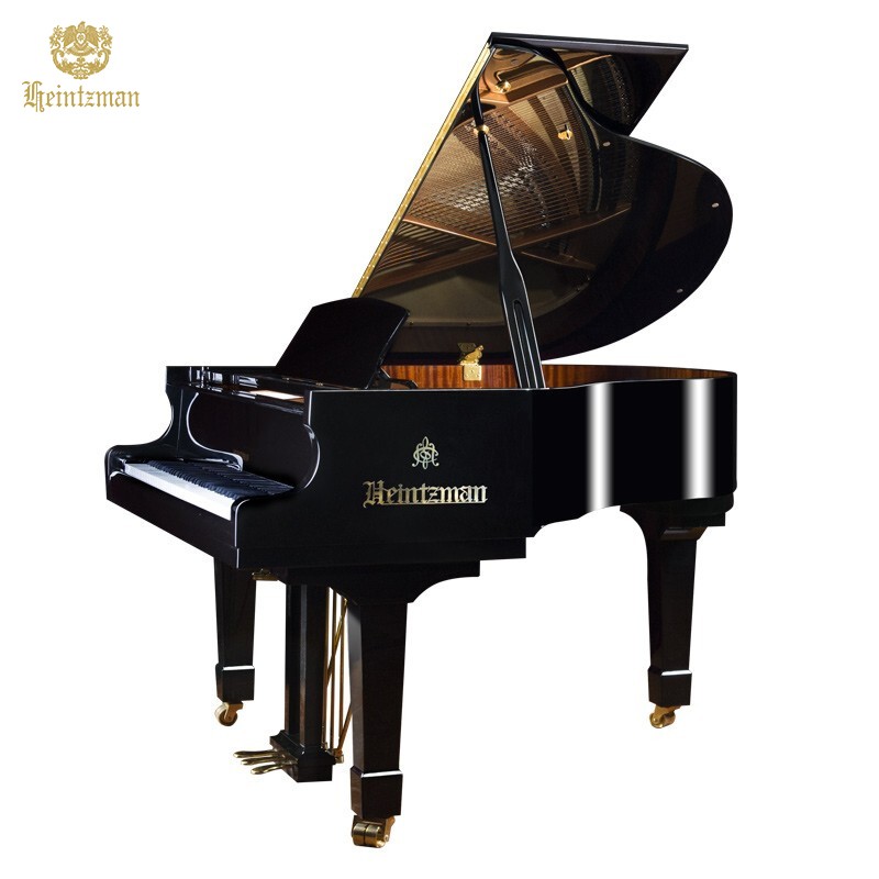 星海钢琴海资曼（Heitzman） 欧式古典三角钢琴 进口配件 152卧式专业演奏琴 黑色亮光烤漆