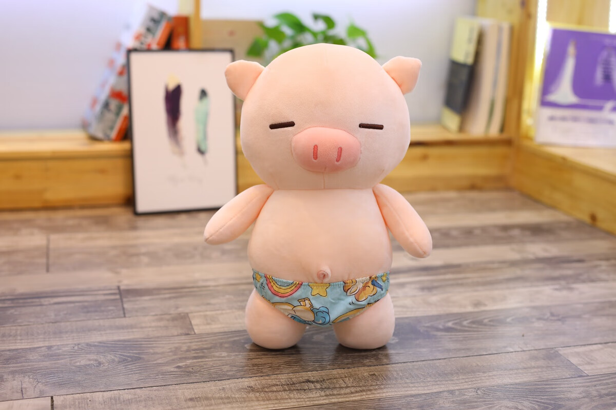 全光辰(quanguangchen)呆萌流氓猪毛绒玩具抱枕软体趴趴猪公仔送男女