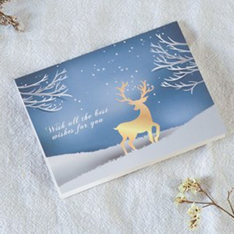 兰衍 主持人手卡 可翻页主持人台词手卡台词夹折叠插卡片 实心鹿白卡