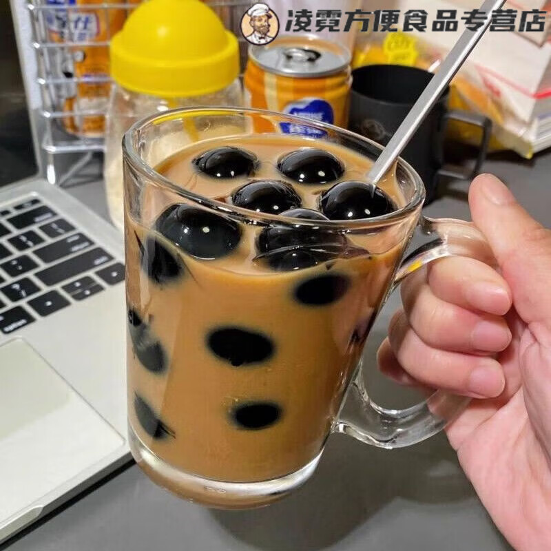 芳溢巨无霸珍珠粉圆巨型黑糖珍珠大颗粒珍珠黑糖珍珠珍珠奶茶小料波霸