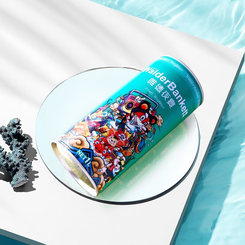 唯德夜宴精酿小麦白啤酒德国风味啤酒1l装12瓶整箱 唯德夜宴精酿白啤