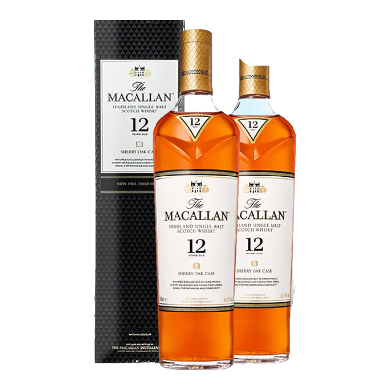 ���ף�MACALLAN��12��ѩ��Ͱ ��һ��ѿ��ʿ�� 700ml ���װ*2ƿ