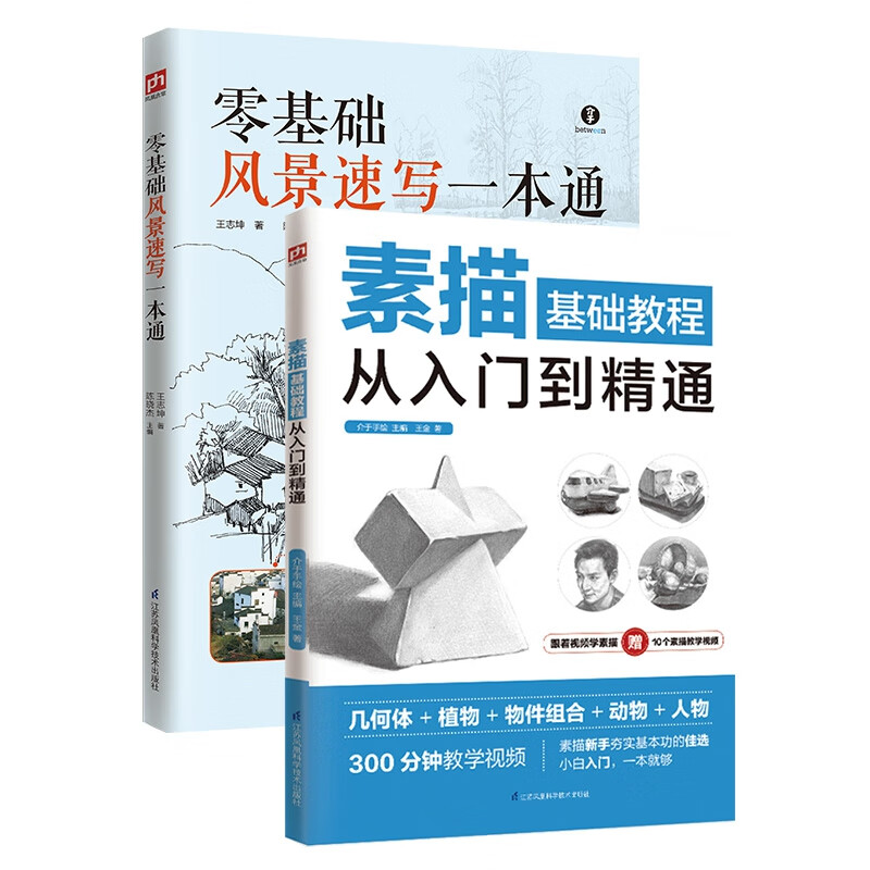 零基础风景速写一本通+素描基础教程从入门到精通