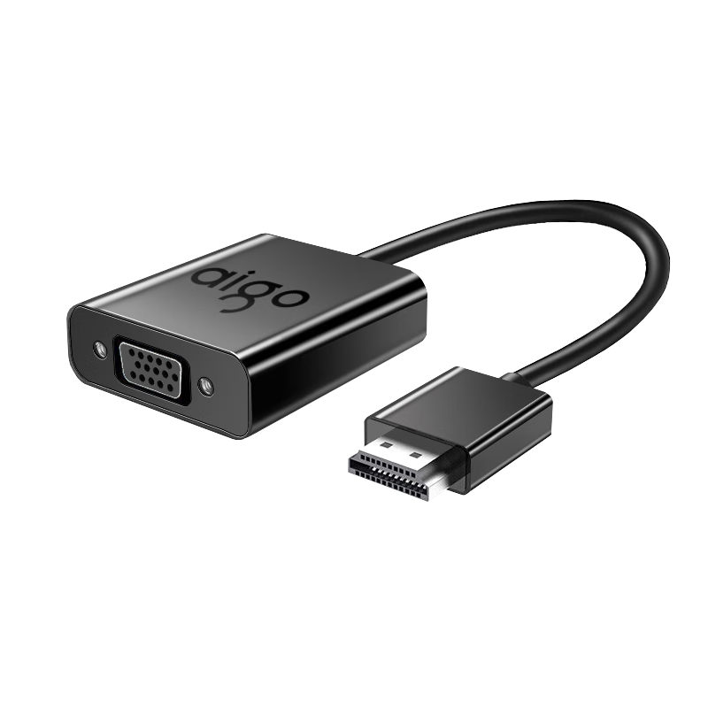 �����߰����ߣ�aigo��HDMIתVGAת���� ������Ƶת��ͷ ���õ���̨ʽ���ʼǱ����Ӻ�����ʾ�� KH01��HDMIתVGA���ܿ�