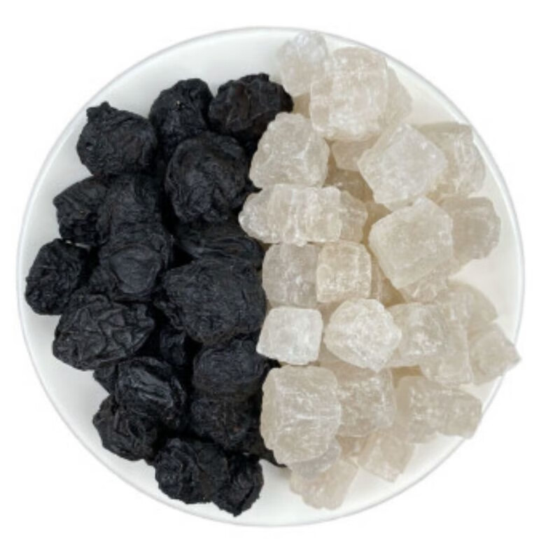 同仁堂 特级大青盐乌梅无碘各100克青盐口含中药食用青海药治乌梅泡水