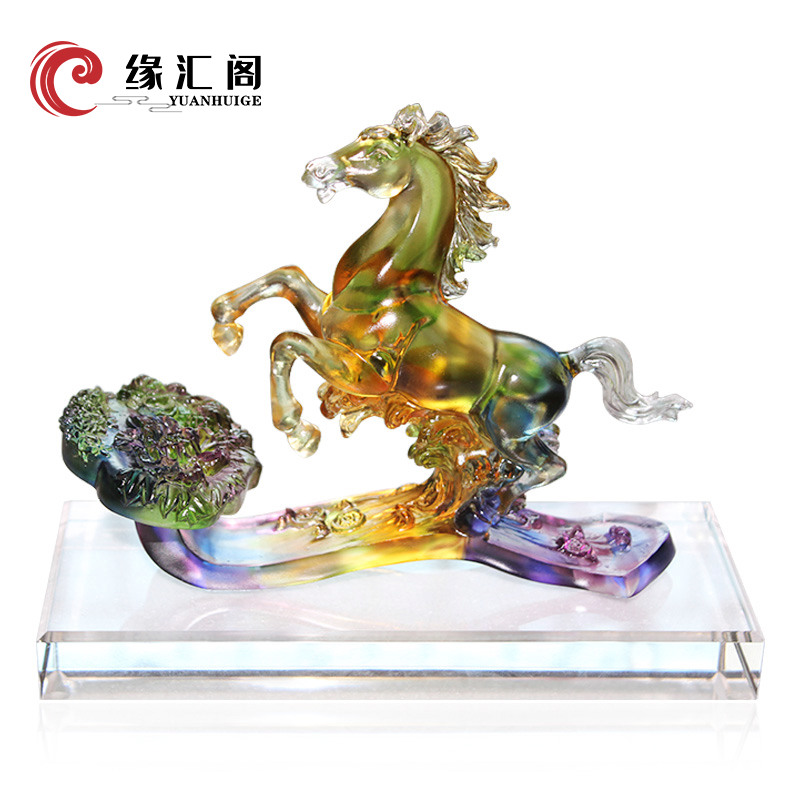 摆件工艺品办公室桌面摆件客厅家居饰品公司开业礼品定制 马上如意