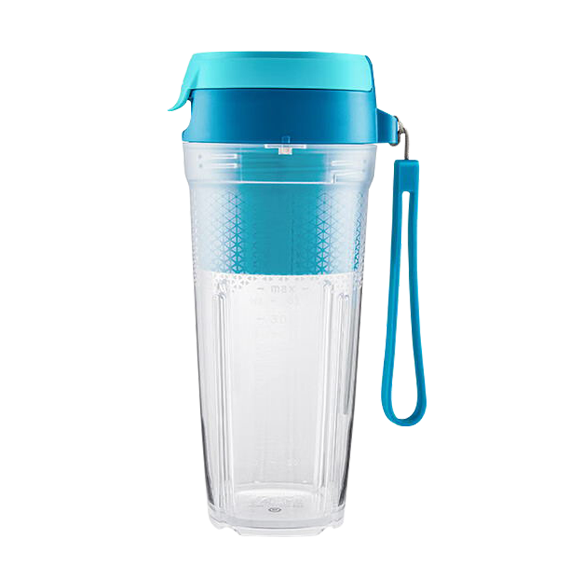 特百惠（Tupperware）PCT水杯小型便携式密封榨汁杯可两用带包装可送礼 孔雀蓝350ml