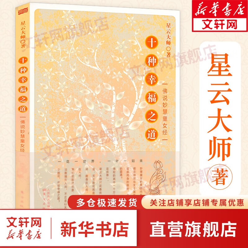 【正版速发】【自选】星云大师佛学禅学作品全集： 十种幸福之道佛说妙慧童女经