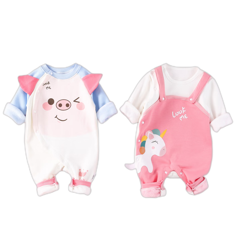 多嘻噜卡宝宝连体衣/爬服秋冬季加绒款-品质与价格兼备