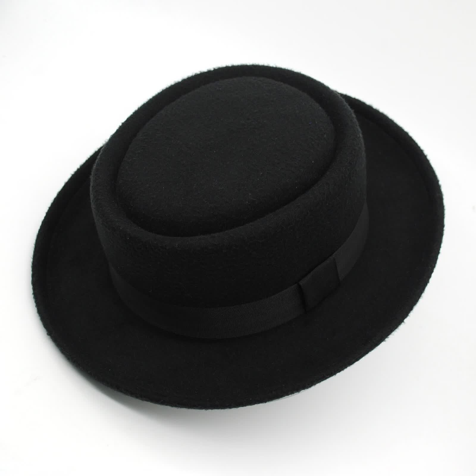 宸芃Breaking Bad pork pie卷边小檐礼帽绝命毒师老白平顶毛毡帽 黑色方形 M56-58cm使用感如何?