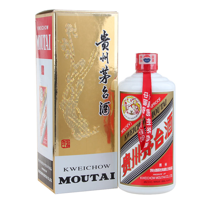 贵州茅台酒 飞天茅台 五星茅台 标随机发 500ml 38度 酱香型白酒 陈年