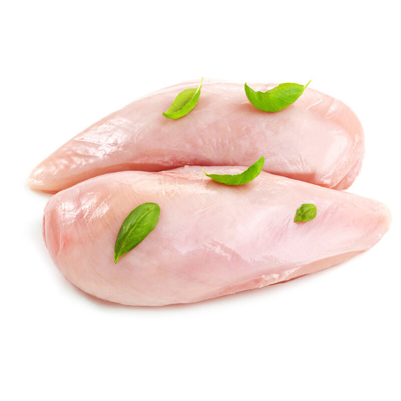 往牧 单冻鸡大胸鸡胸肉2斤 健身食材代餐肉生鲜 冷冻鸡肉