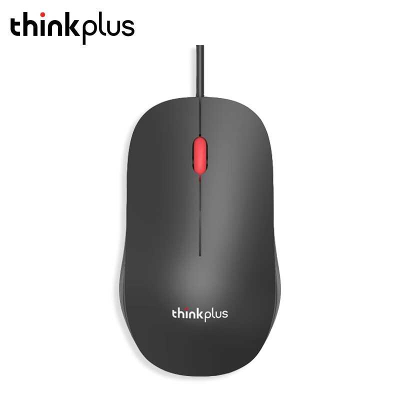 联想 thinkplus 有线鼠标 M80 商务办公游戏通用鼠标  36003915