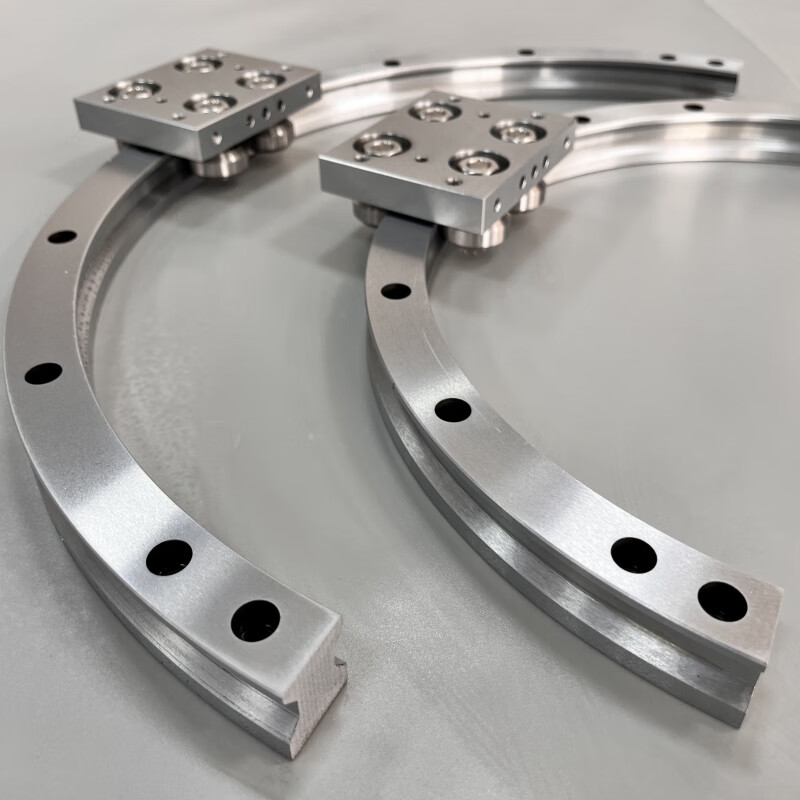 国产环形圆弧导轨循环输送线t型v型滚轮滑动导轨滑块高精度轴承钢