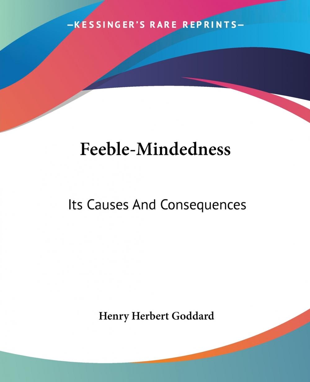 预售 按需印刷 feeble-mindedness