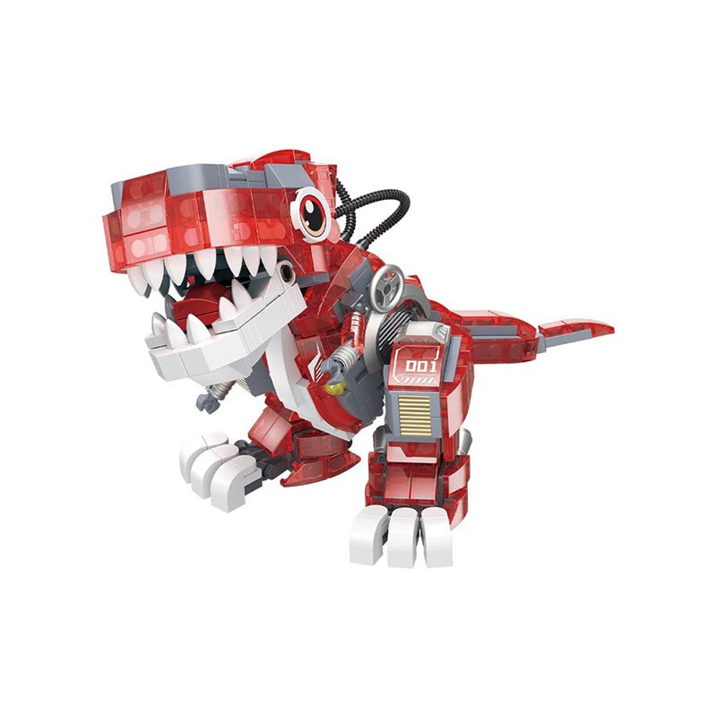 哲高积木恐龙q版夜光霸王龙侏罗纪恐龙积木迅猛龙拼装玩具男女孩礼物