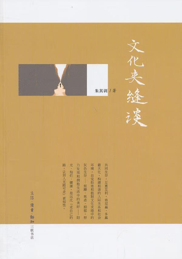 文化夹缝谈/朱其训/文化/9787108045713/书籍