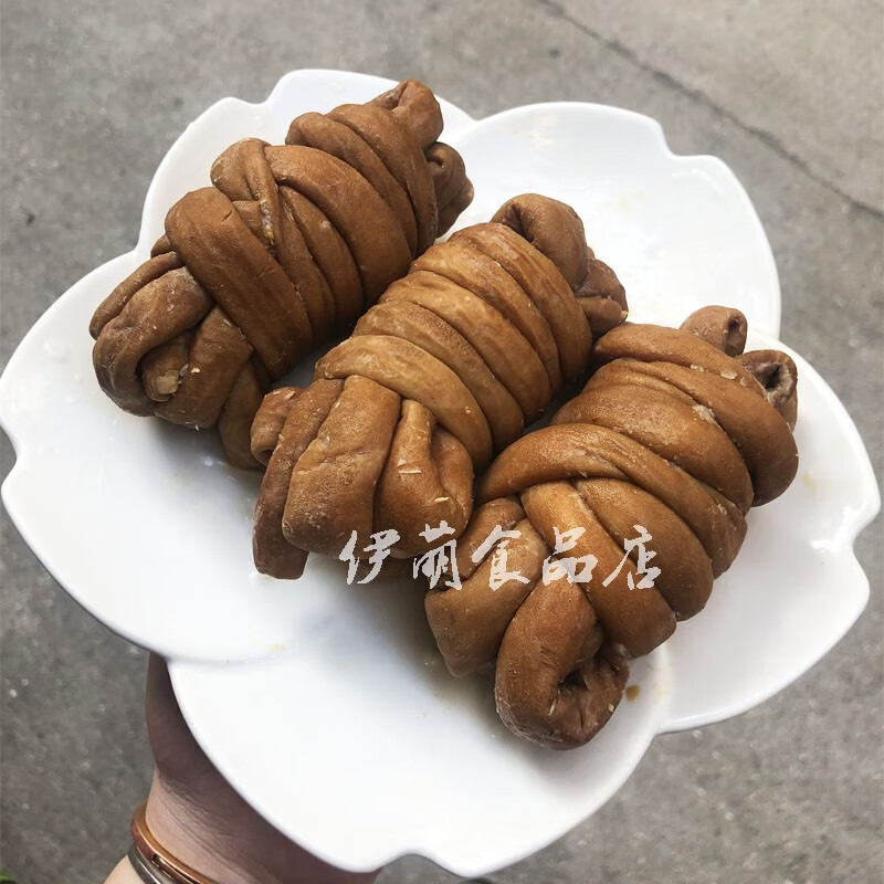 宜享健康虎钢馋网红卤味捆肠猪套肠熟食250克非圈圈肠灌肠非无 红色