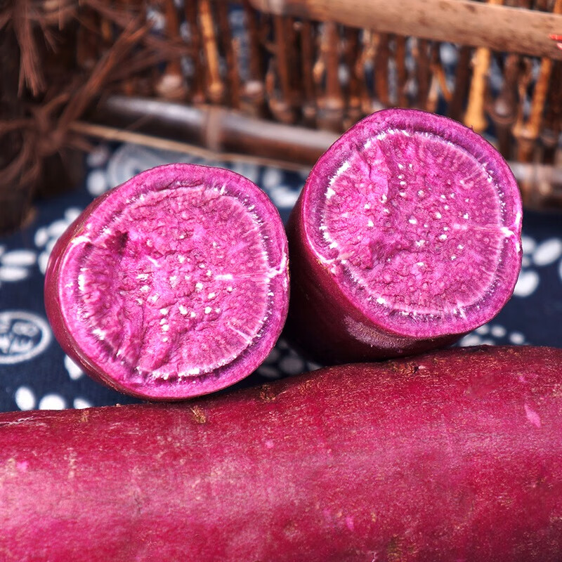 秦品堂紫薯正宗紫罗兰紫薯代餐粗粮轻食佳品农特产紫薯新鲜蔬菜 优选果5斤常规款