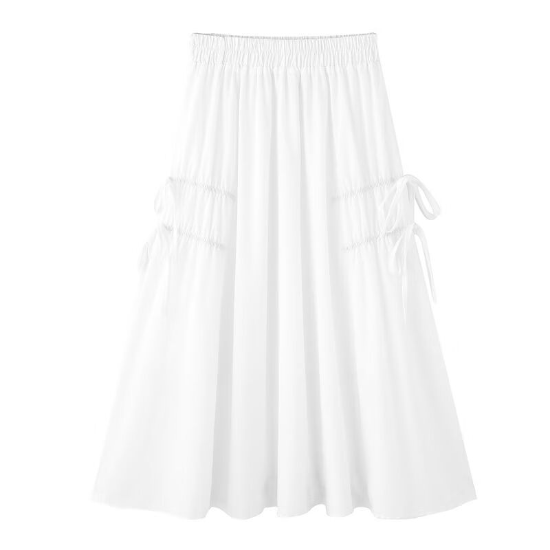 茜立里矮个子女生穿搭裙子夏天半身裙白色半身裙女甜美百搭2023新款