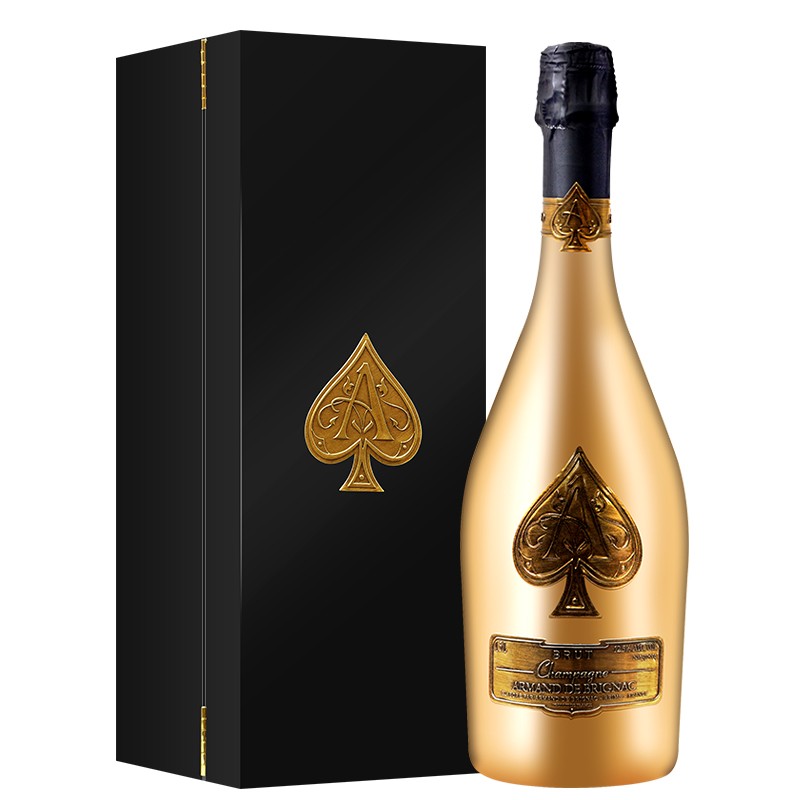 黑桃a香槟(champagne armand de brignac)法国原瓶进口香槟酒 黑桃a
