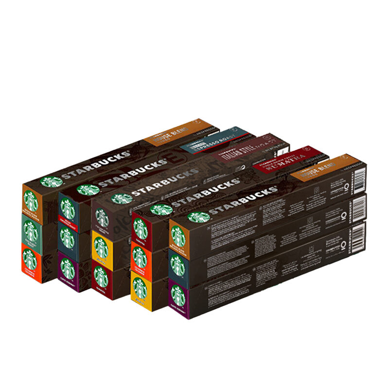 星巴克（Starbucks） Nespresso多口味膠囊咖啡意式濃縮美式黑咖啡膠囊 【中深烘焙】4盒224g 26年2-3月