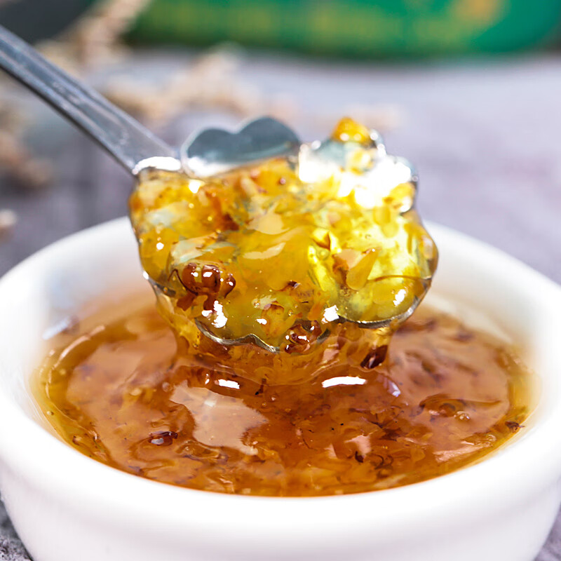 羽芝曼正宗糖桂花蜜酿用冰粉钵仔糕专用香精果酱蜂蜜桂花酱a 蜂蜜桂花