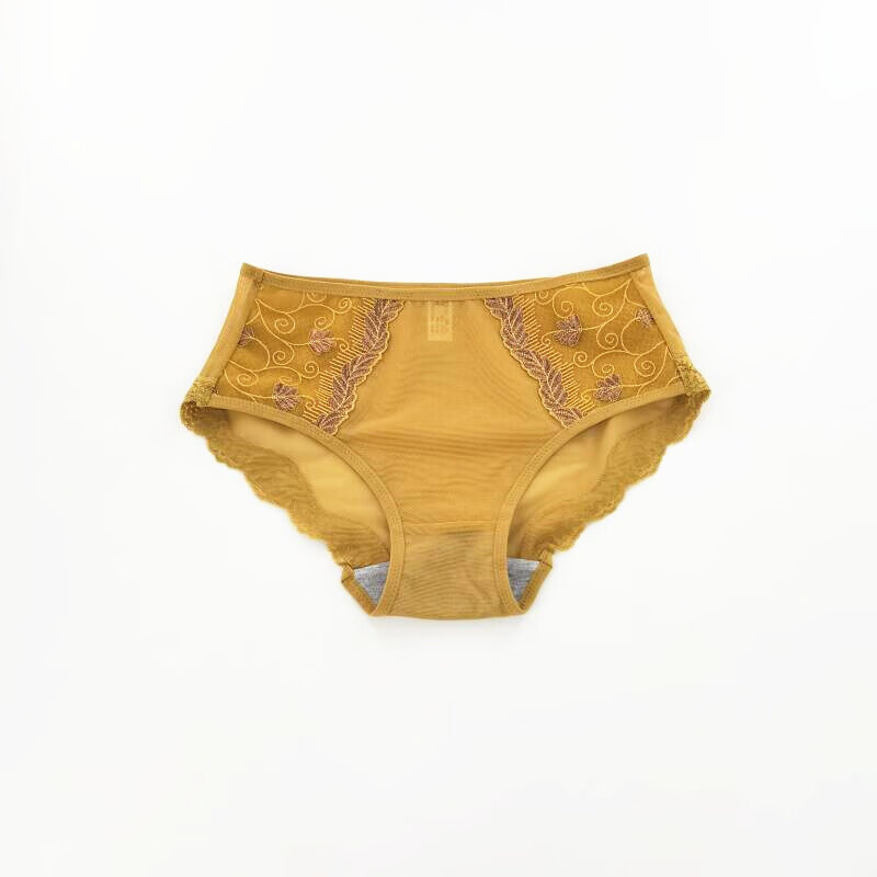 kmka科技中脉美体内裤包臀裤女三角裤拉卡全棉底裤配套刺绣蚕丝内裤