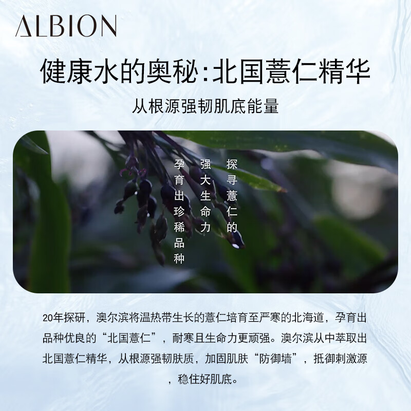 澳尔滨爽肤精萃液165ml健康水爽肤水 柔肤水 维稳舒缓 强韧肌底 奥尔滨
