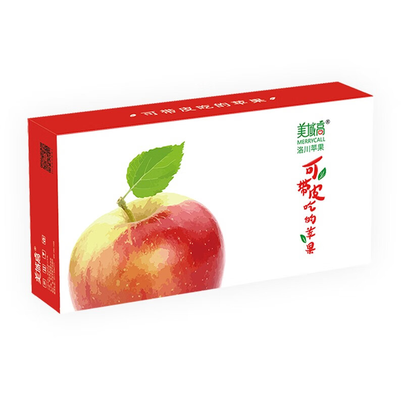 美域高洛川苹果 陕西洛川苹果8枚80mm产地发货，小礼盒