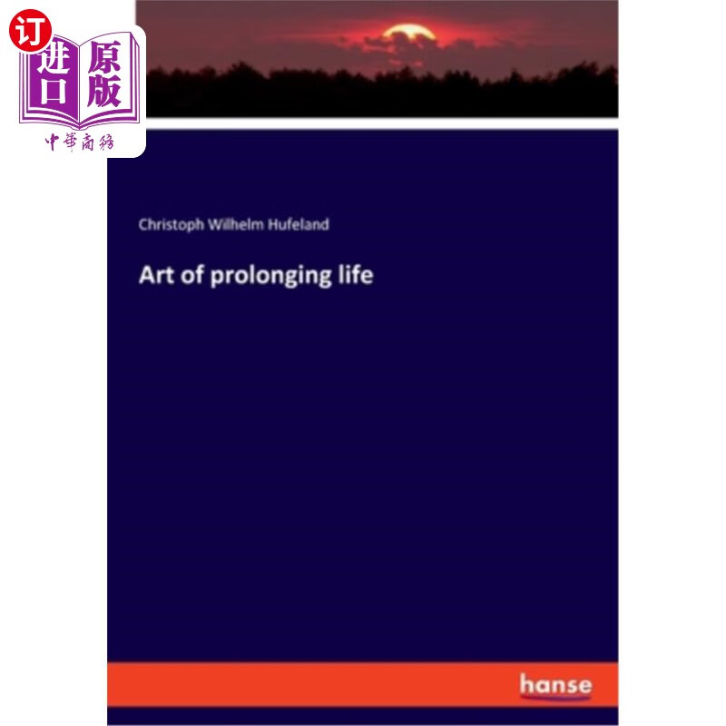 海外直订art of prolonging life 延年益寿的艺术